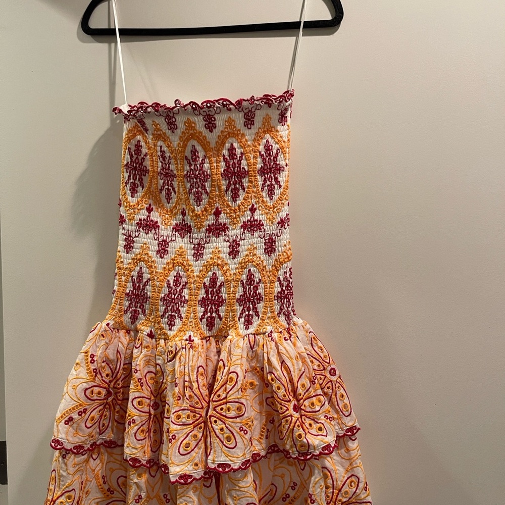 Colorful Drop Waist Mini Dress